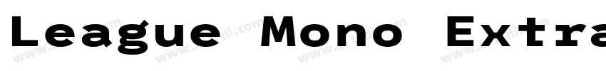 League Mono ExtraBol字体转换